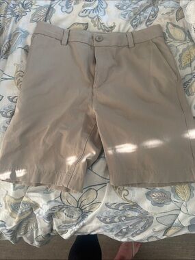 Vineyard Vines Boys Khaki/Taupe Stretch Shorts